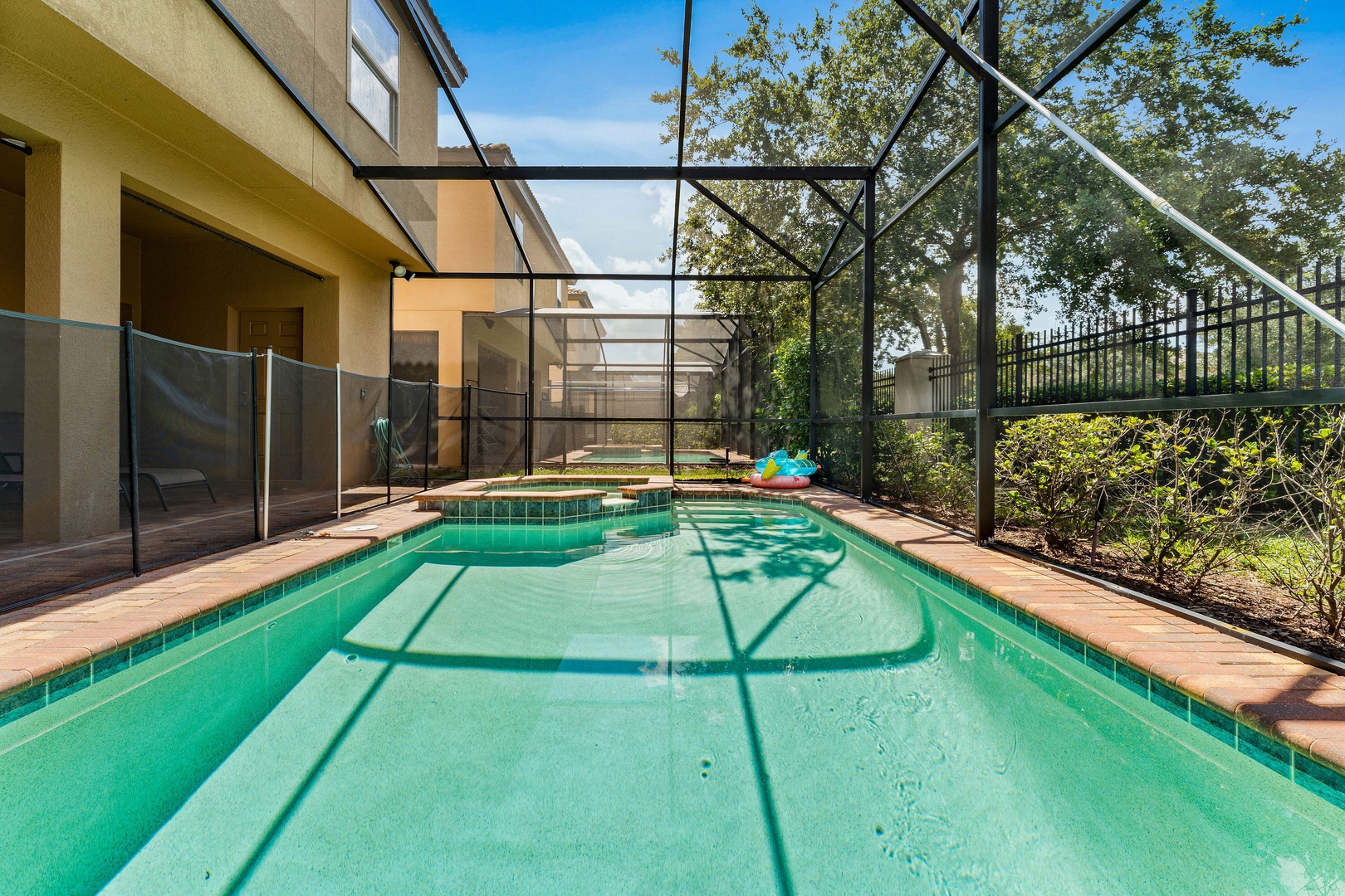 Enjoy the screened in private pool