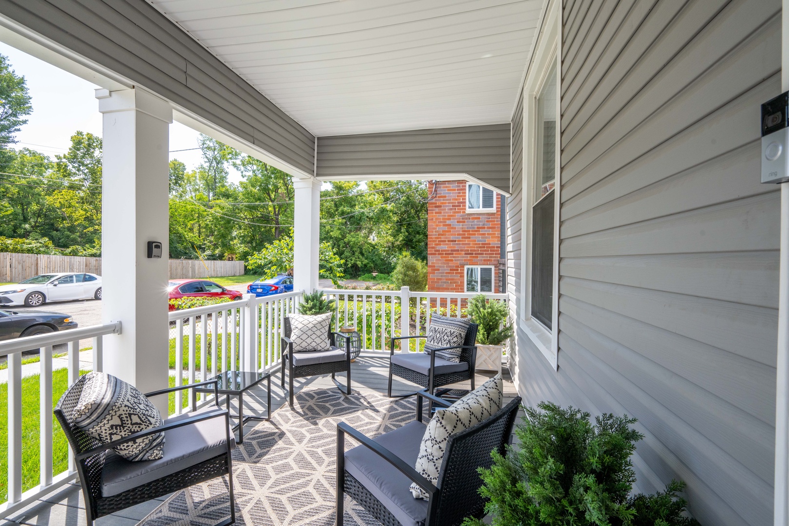 Relax & enjoy the fresh air on the spacious front porch