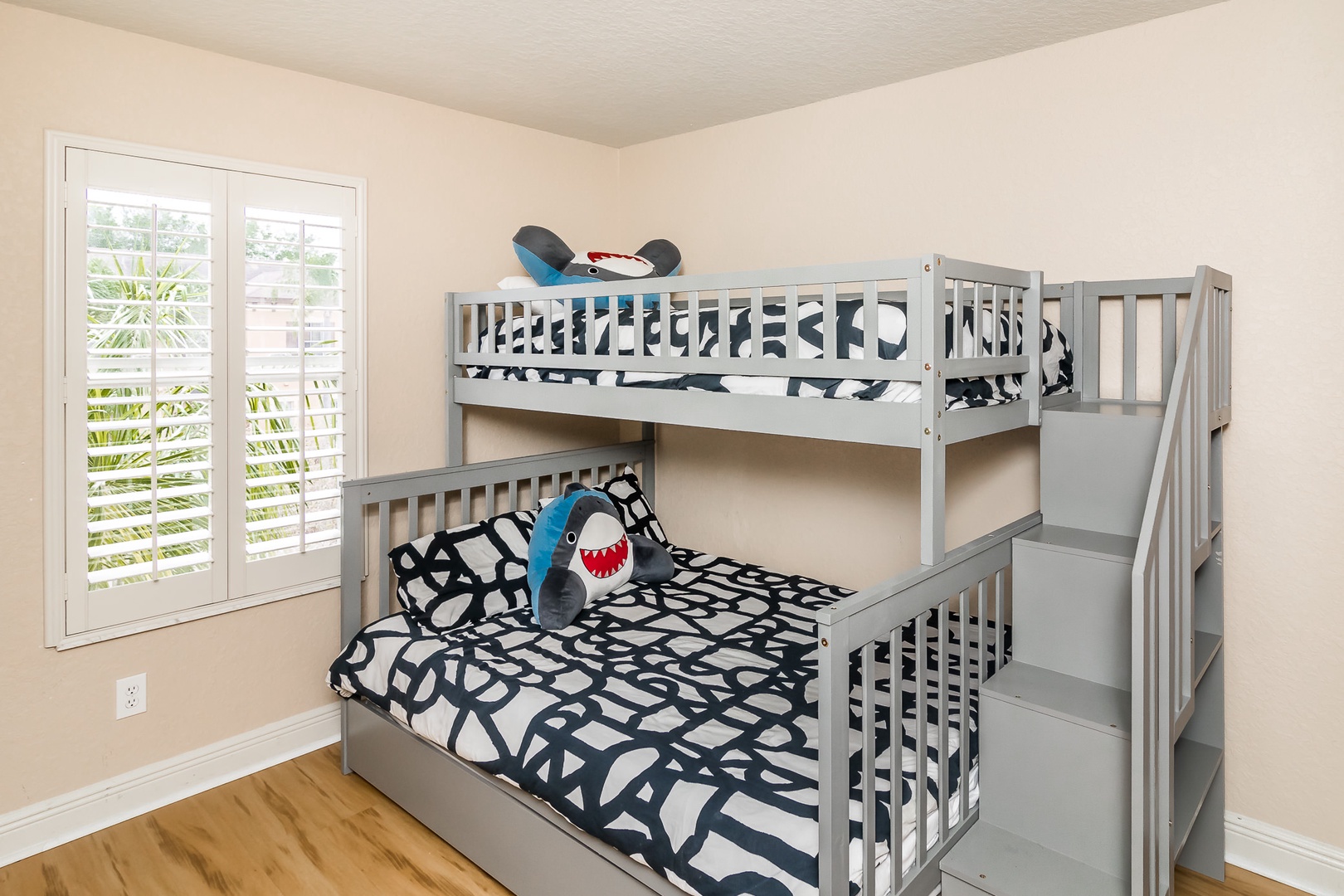 Bedroom 2 with Twin/Full bunk bed, and trundle bed (2nd floor)