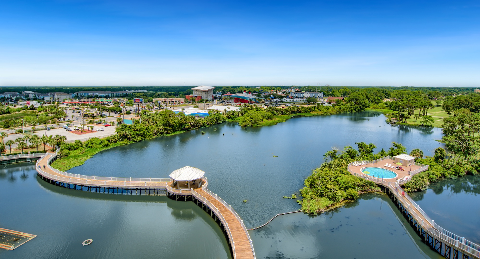 Lakeside serenity is just a short stroll away