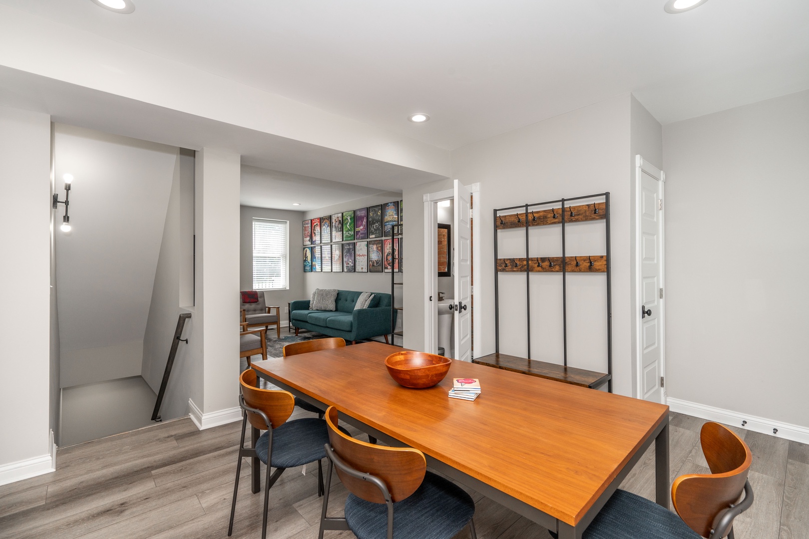 Dining table with seating for 6