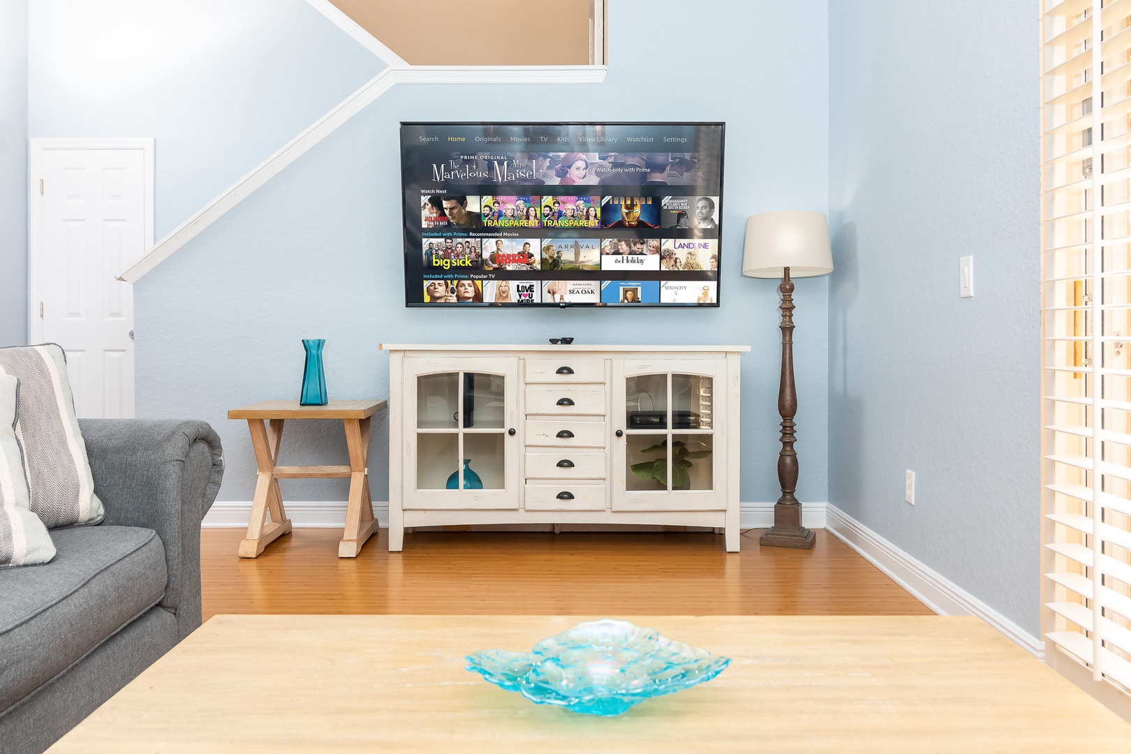 SmartTV featured in the living room
