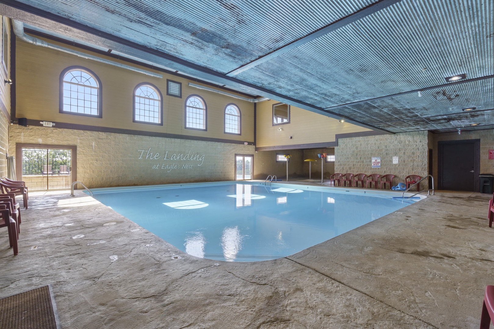 Indoor pool at The Landing