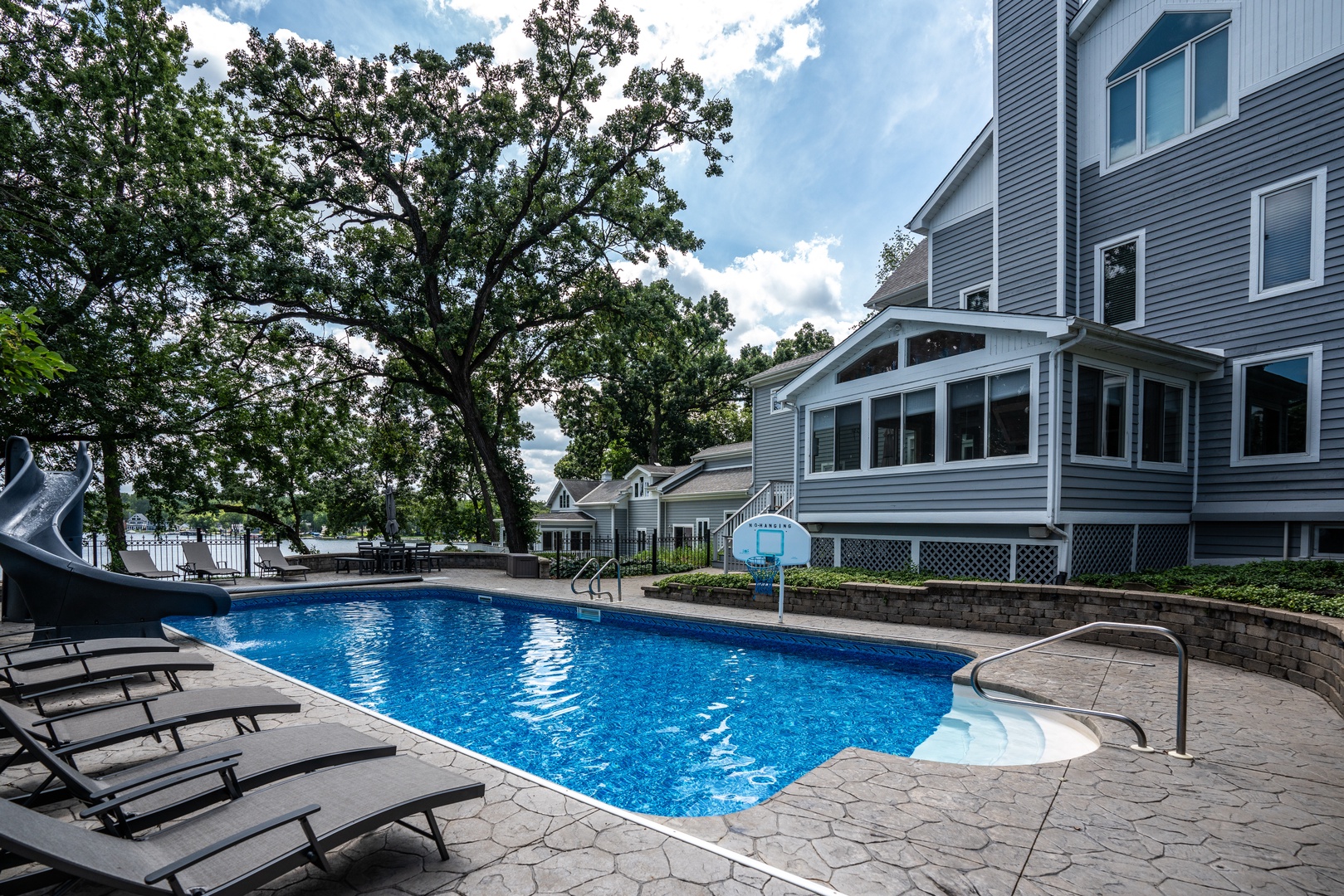 Take a dip in the serene private pool!