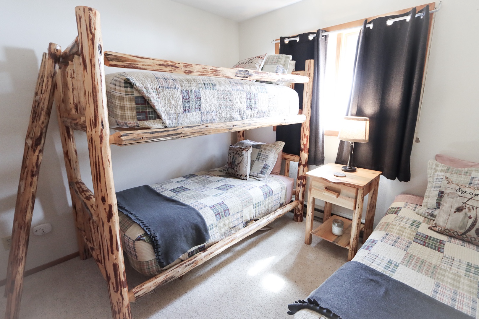 Bedroom 4 with twin/twin bunk bed, and twin bed