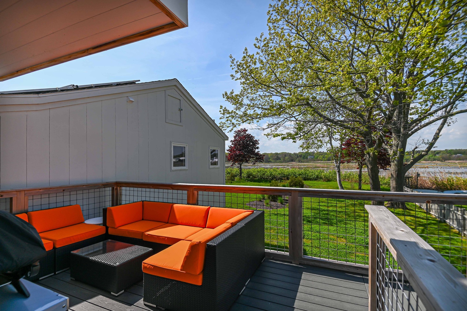 Enjoy the spacious backyard overlooking the serene marsh!!