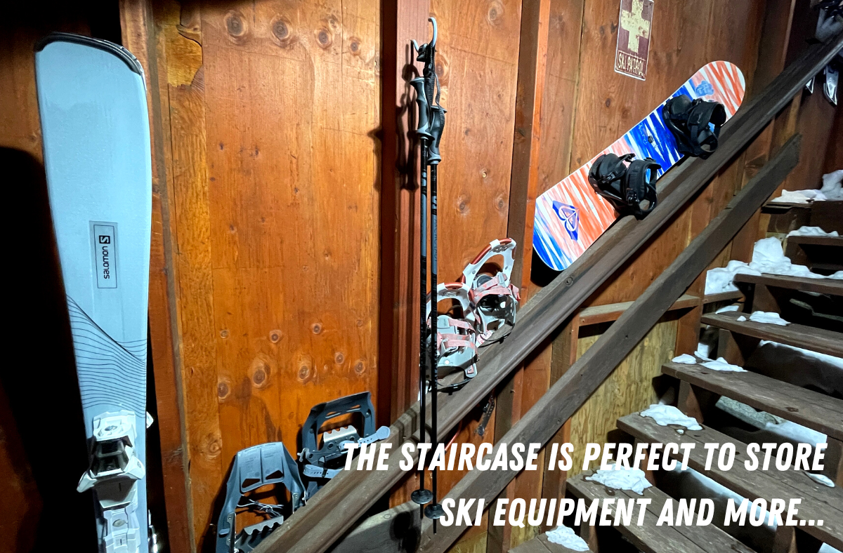 Staircase makes great storage
