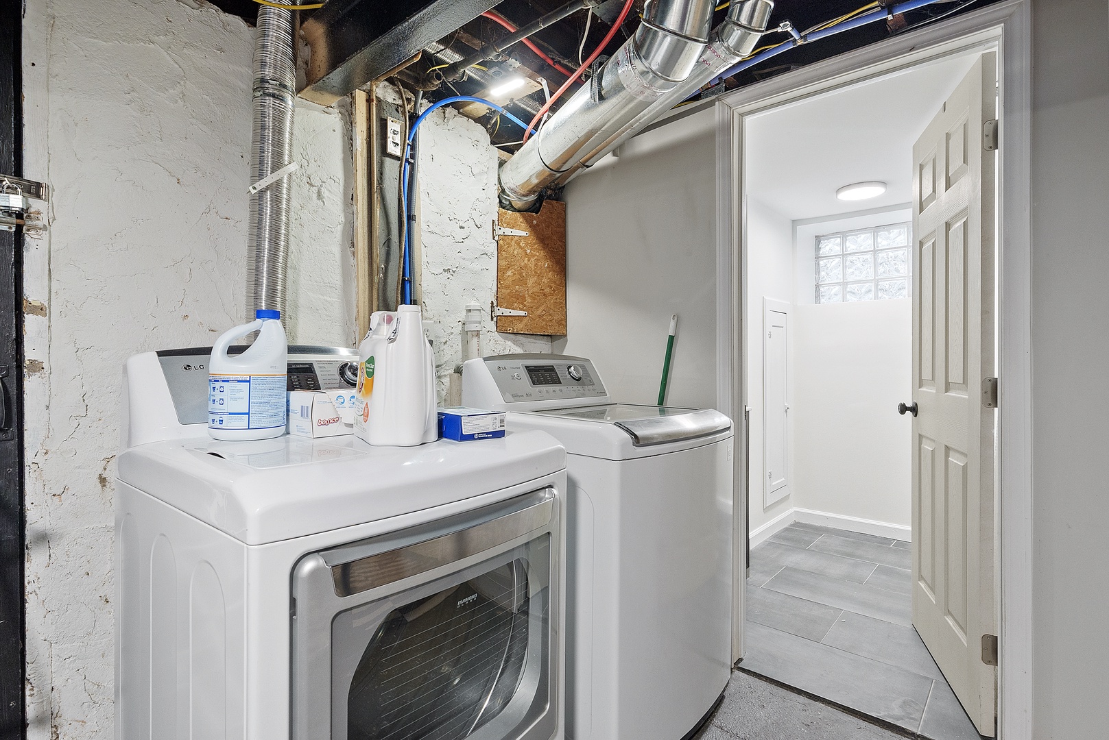 Private laundry is available for your stay, located in the basement