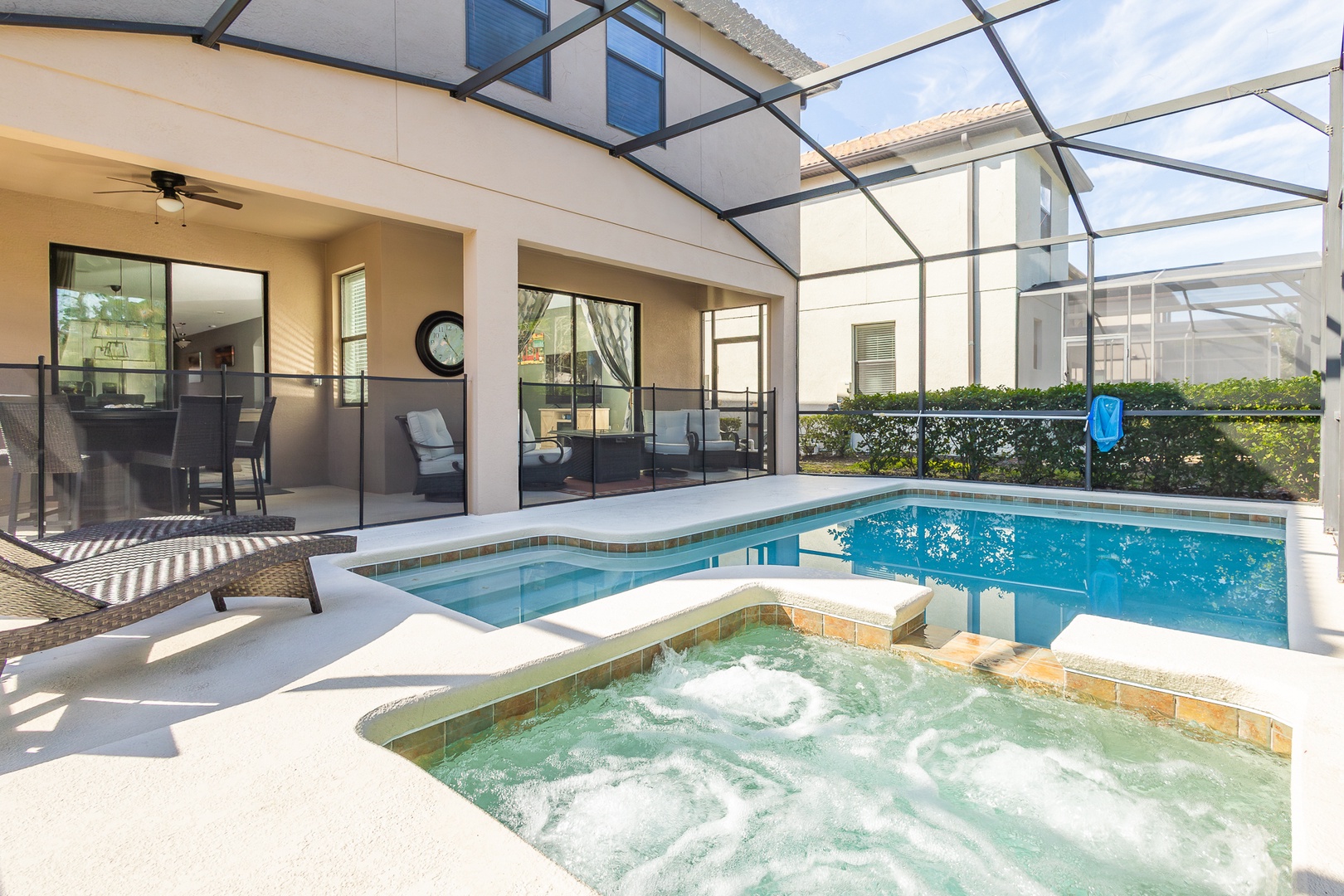 Make a splash in the private pool or lounge the day away under the lanai!