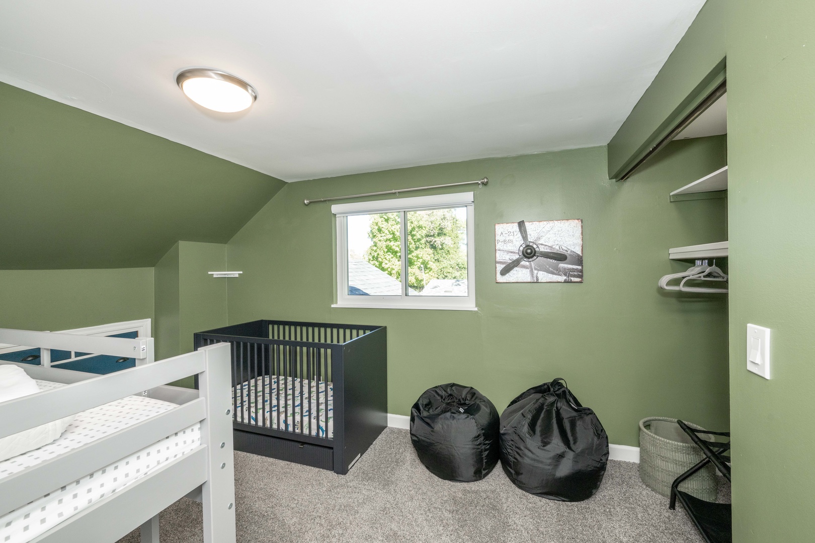 The littles are sure to love the twin bunks available in the third bedroom