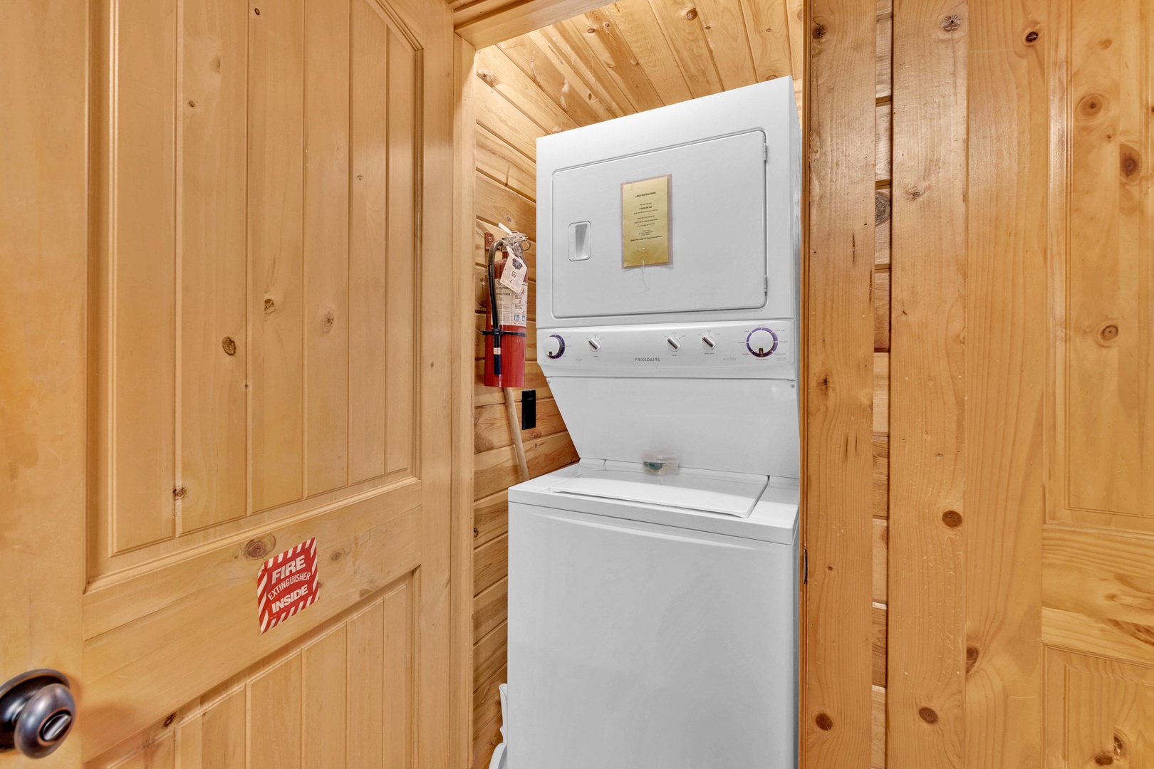 Private laundry is available for your stay, located off the kitchen
