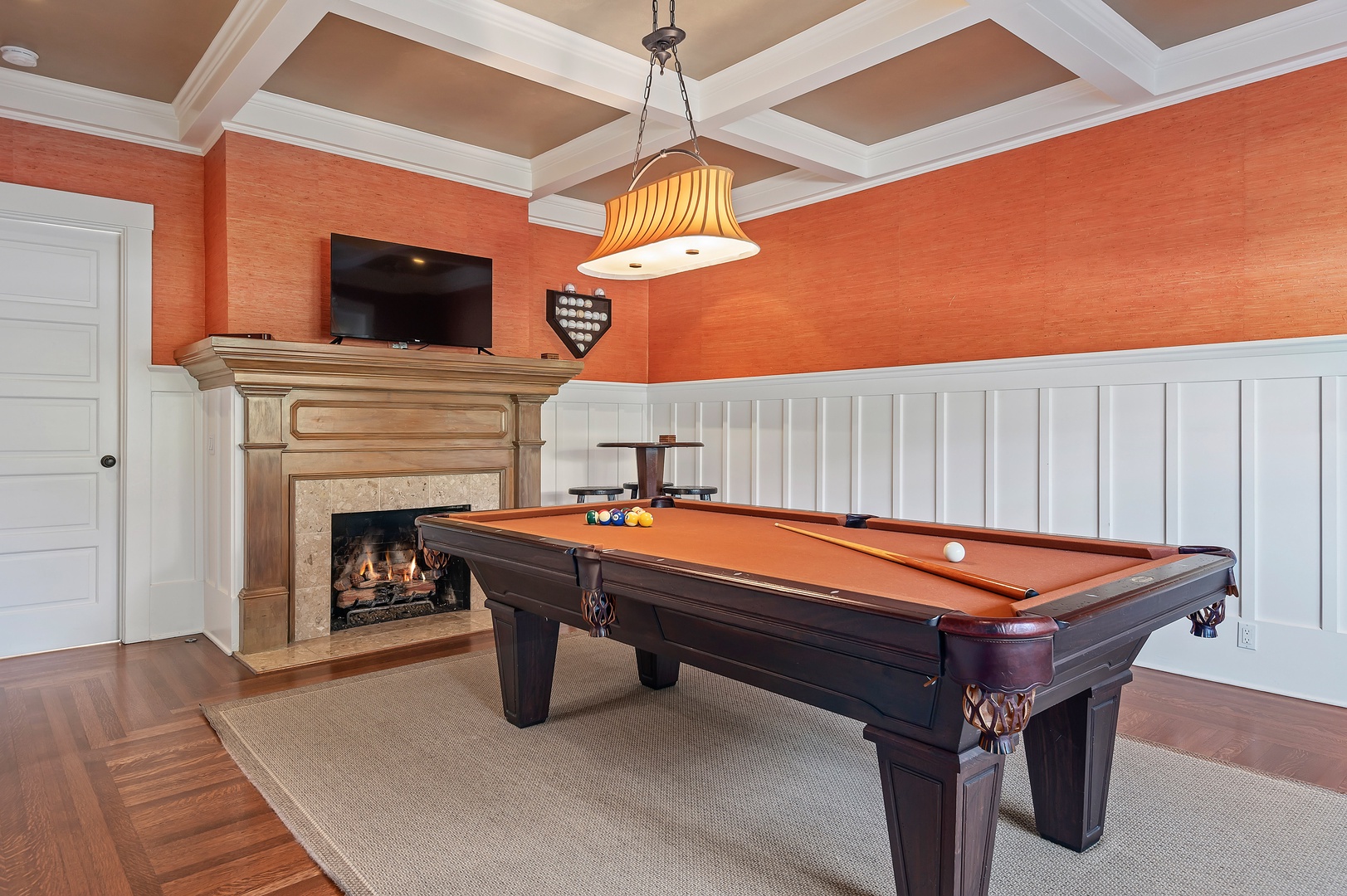 Delight in a spirited game of pool within the well-appointed game room.