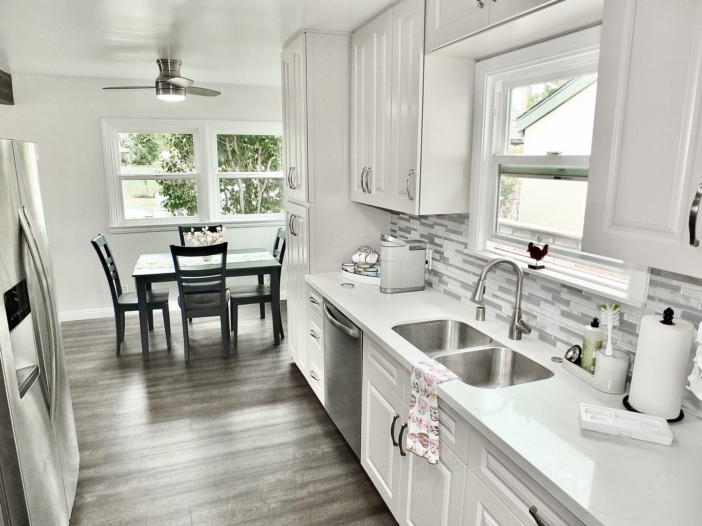 Dining and kitchen area