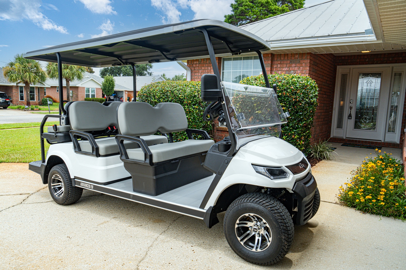 Licensed & insured drivers will love buzzing around in your own golf cart!