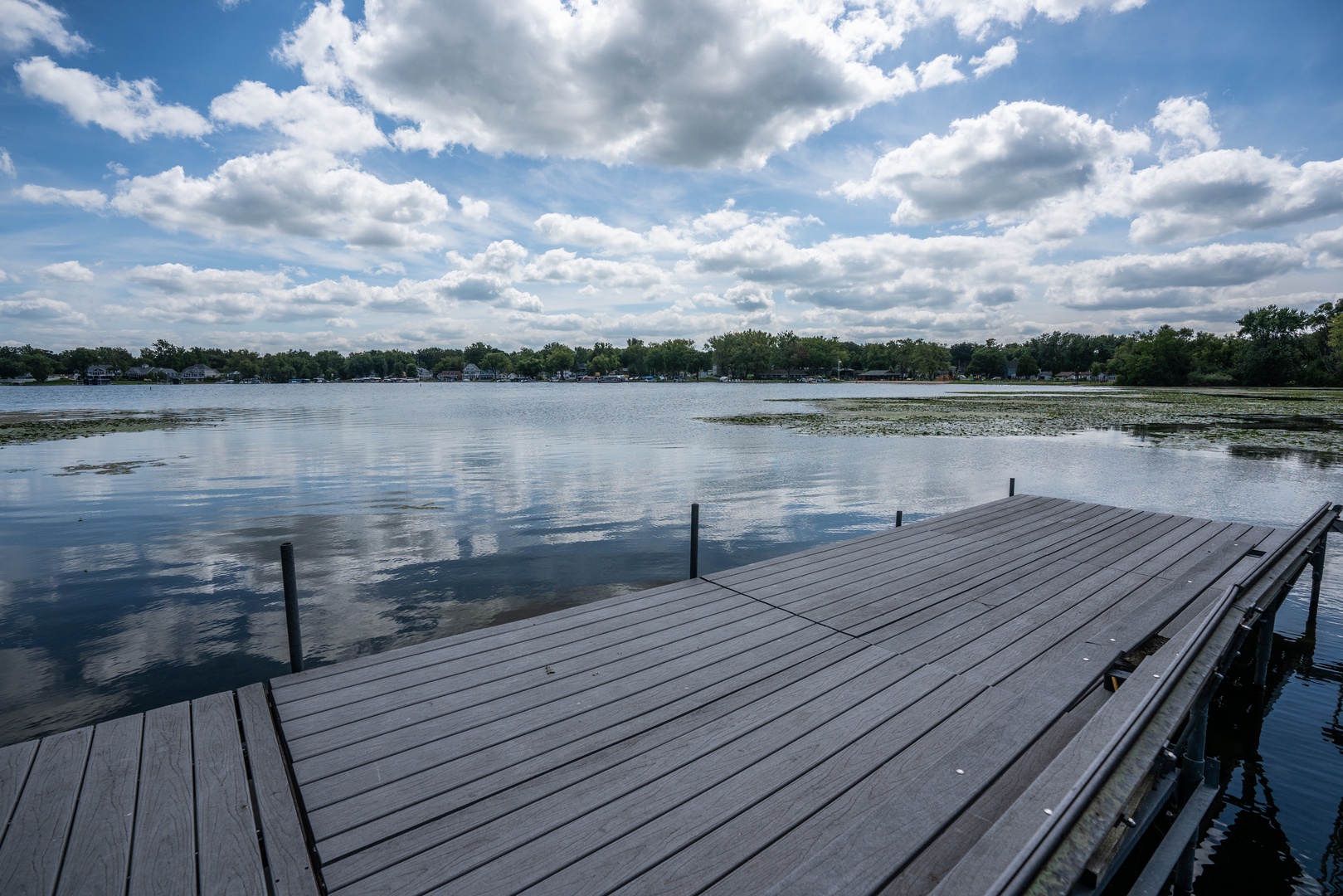 Soak up the sun on the large pier.