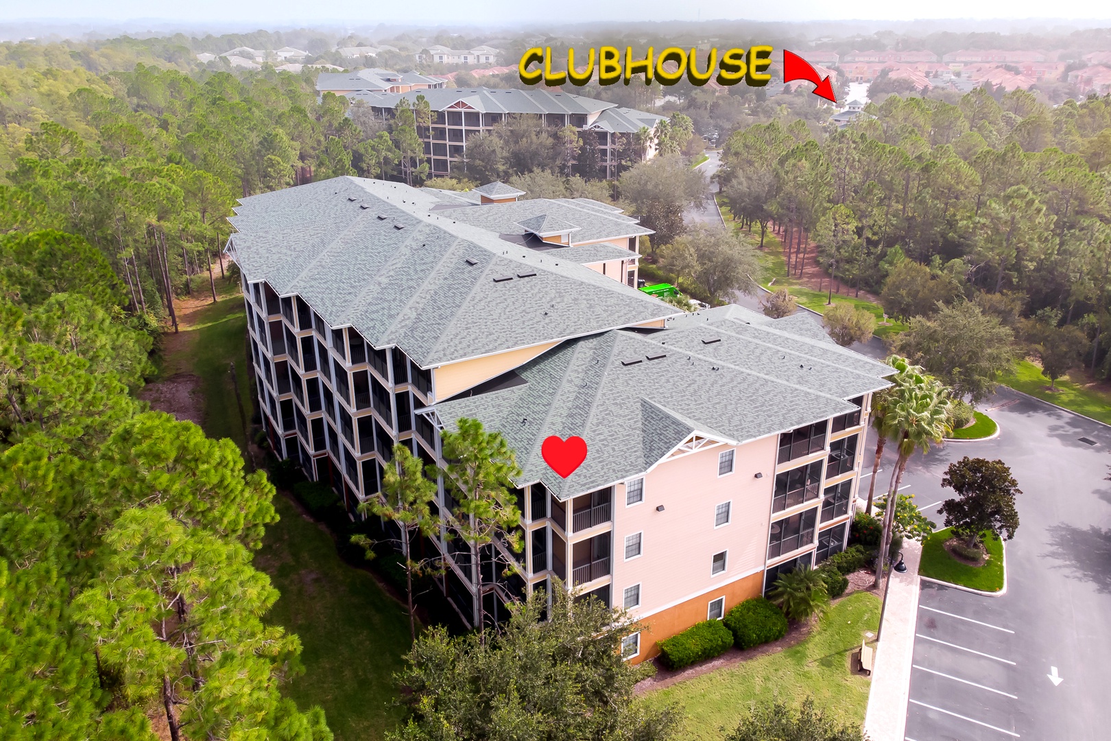 The clubhouse is just a short walk away from this exceptional condo
