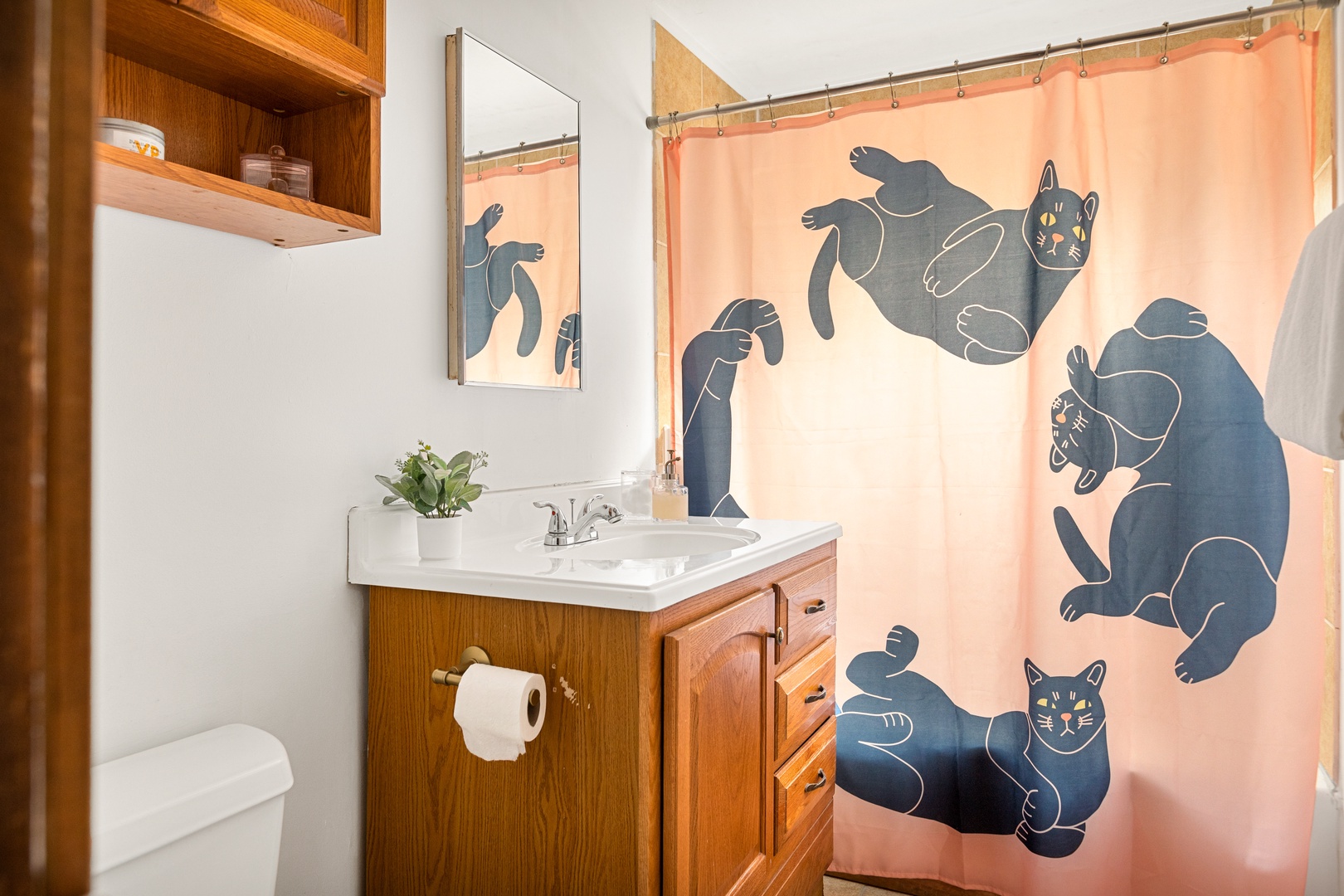 Bathroom with shower/tub combo