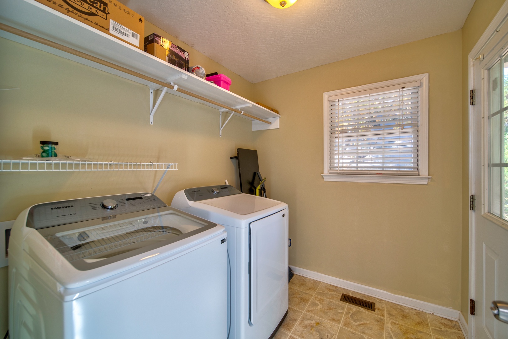 Private laundry is available for your stay, located near the kitchen