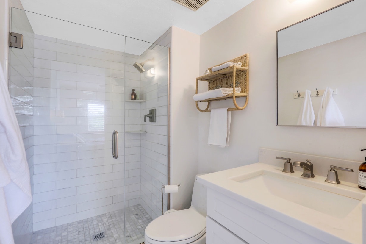 Master bedroom en suite with walk in shower