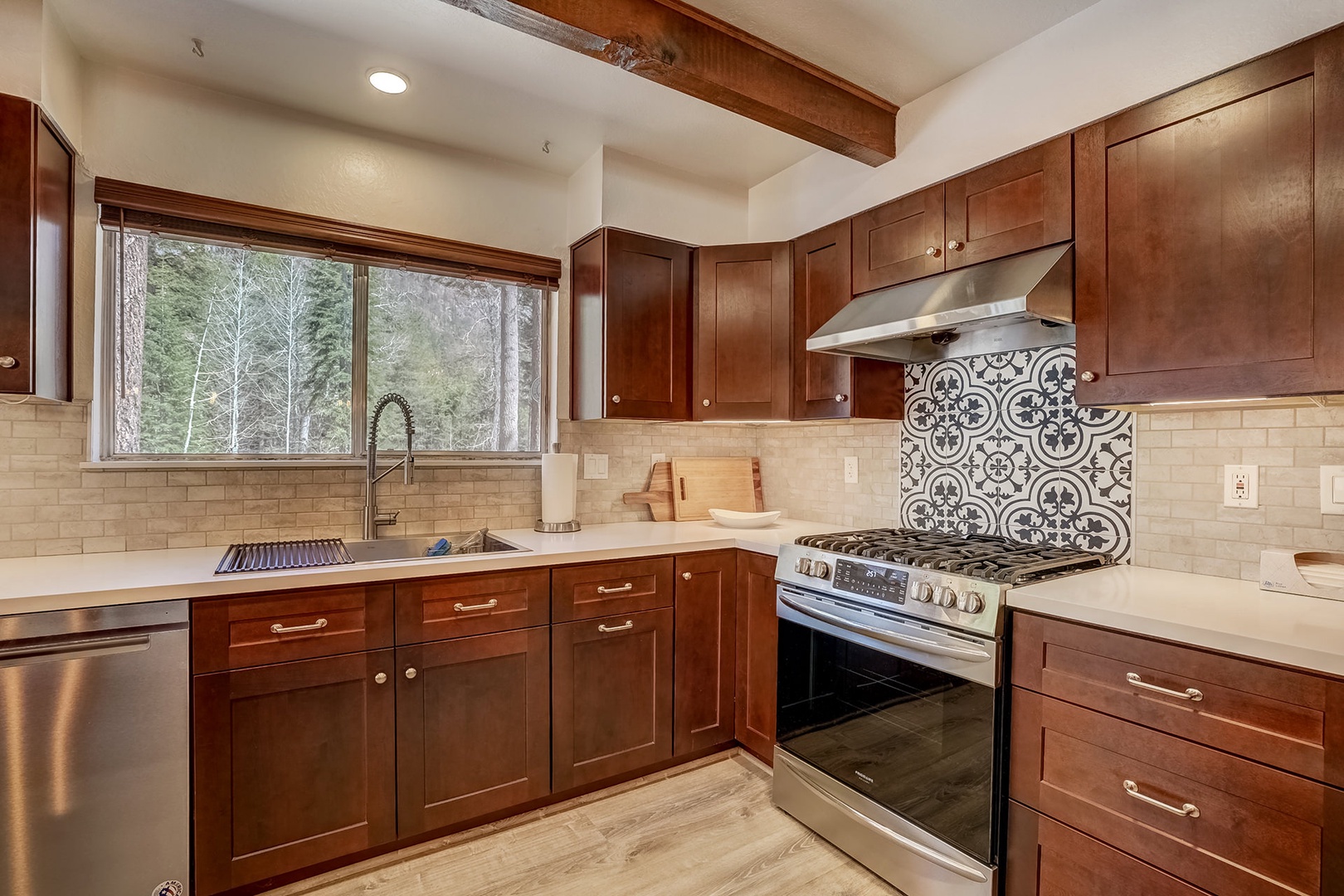 Fully stocked kitchen