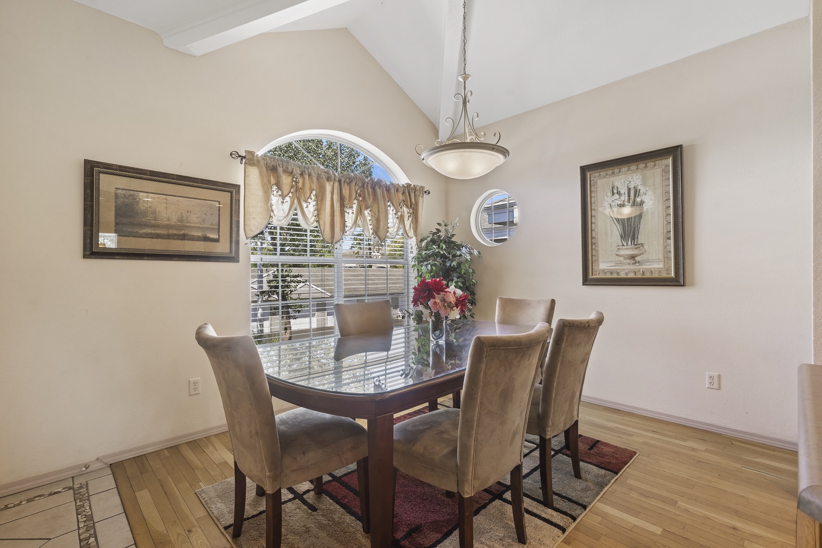 Formal dining room fit for 5