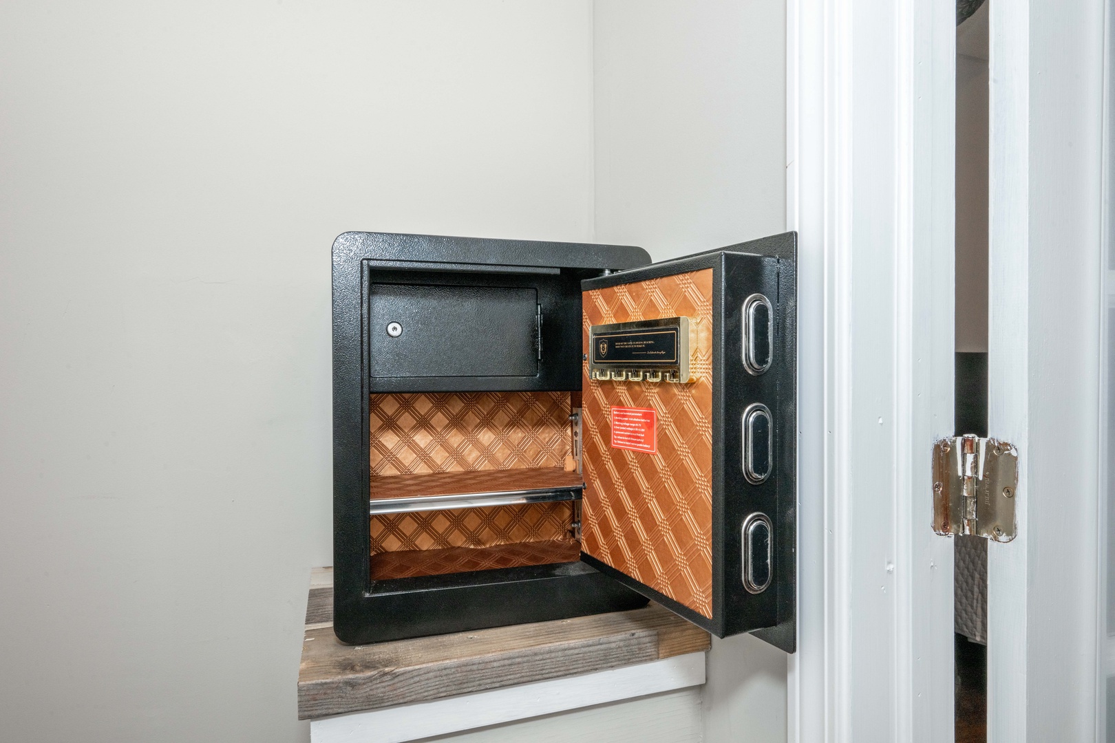 Keep valuables locked away in the master suite’s safe