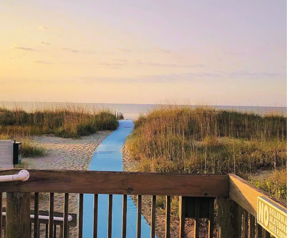 Take a stroll to the quiet, semi-private beach access point, just an easy 5-minute walk away