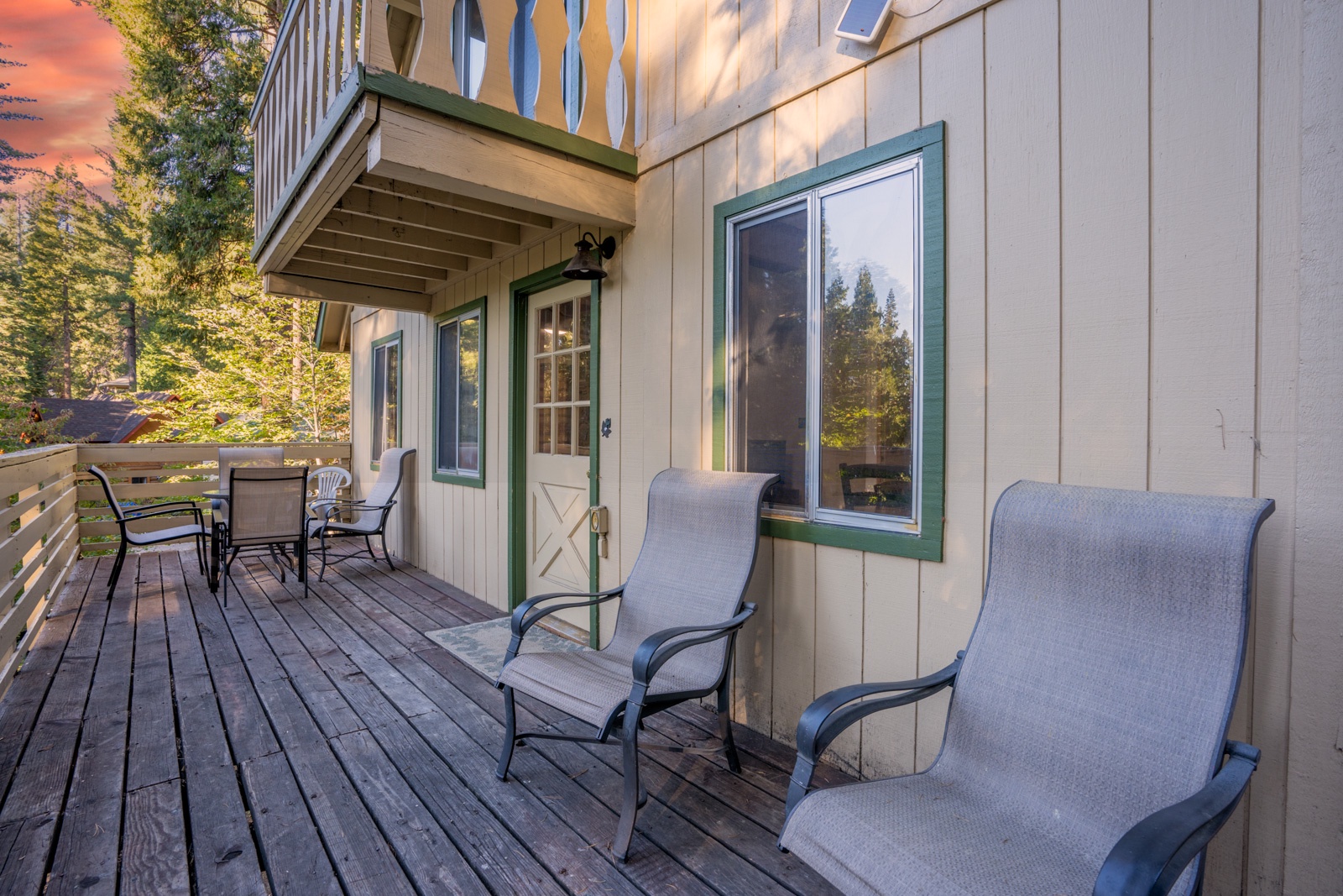 Lounge the day away or dine alfresco on the spacious deck