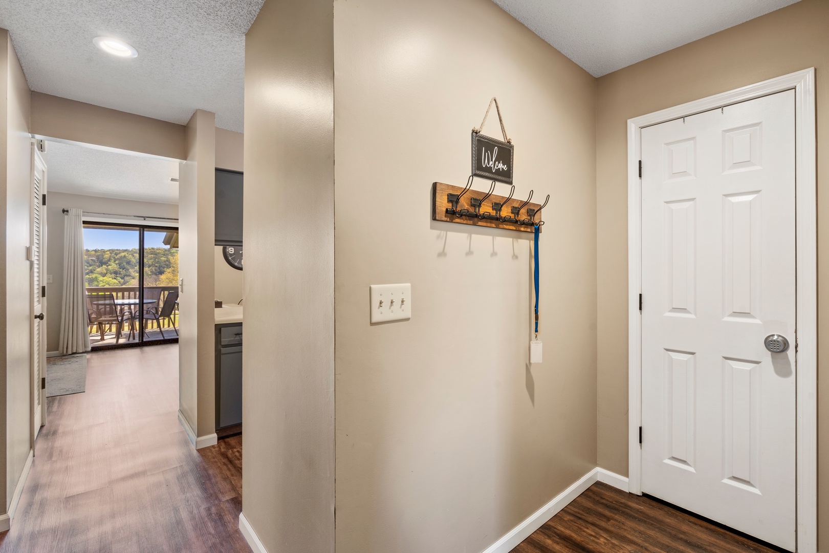 A bright, cheerful entryway will welcome you home