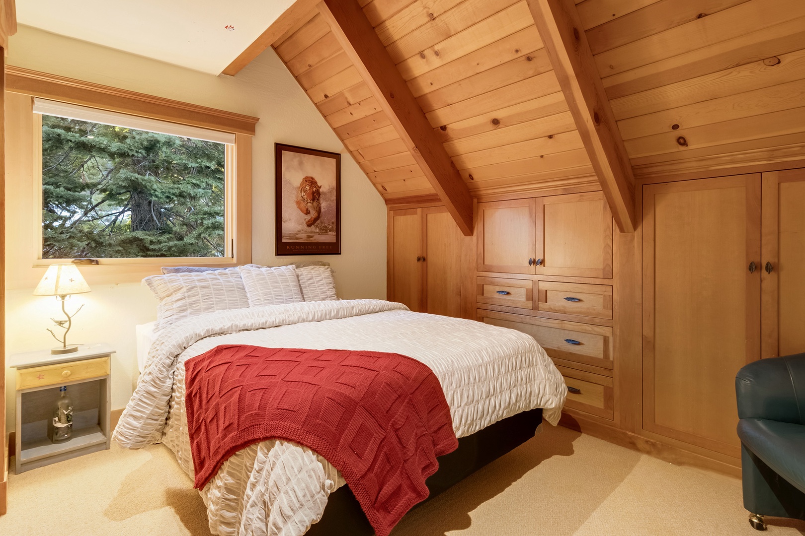 Relax and unwind in the cozy 3rd floor queen bedroom