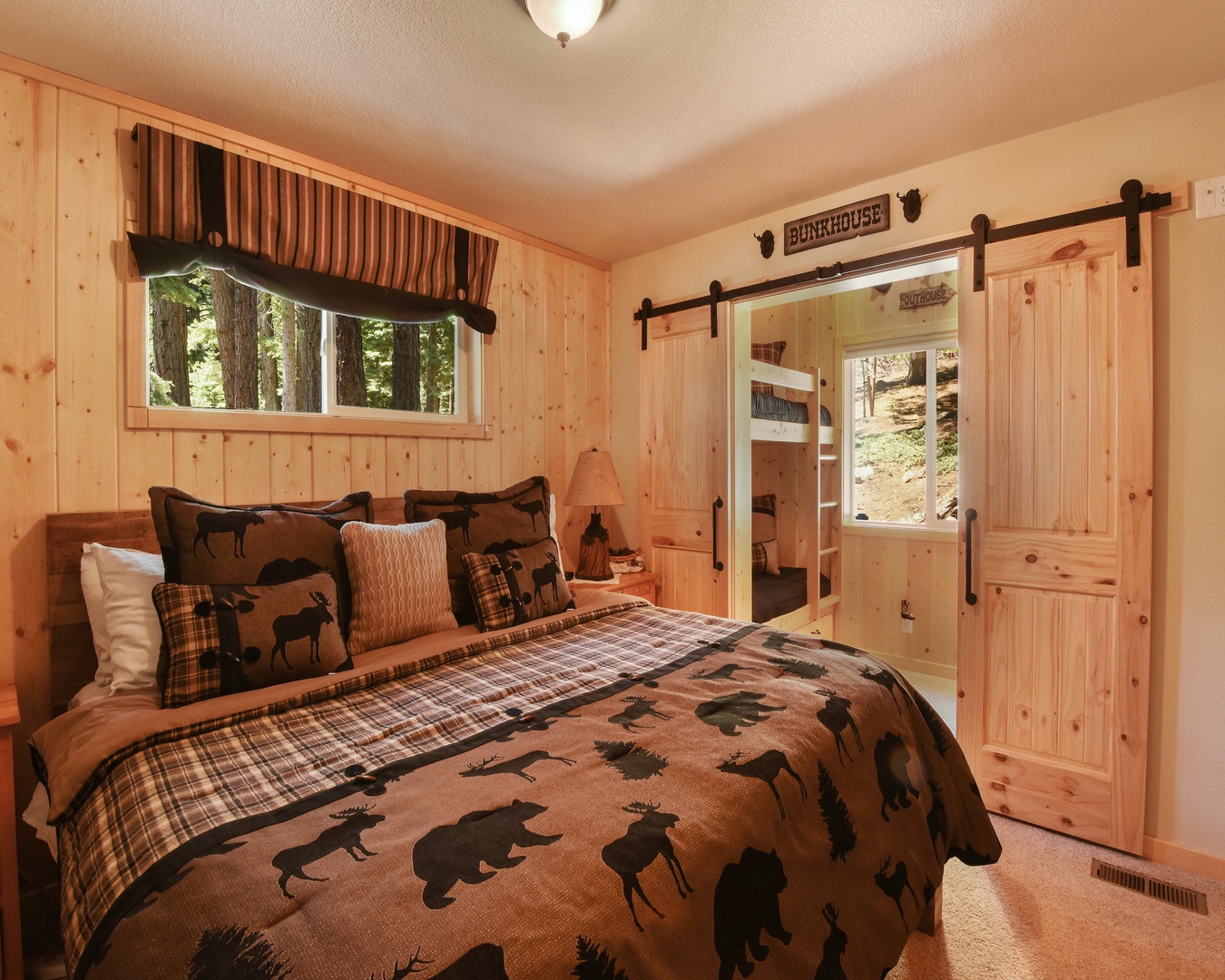 3rd bedroom: King bed with Twin bunkbed