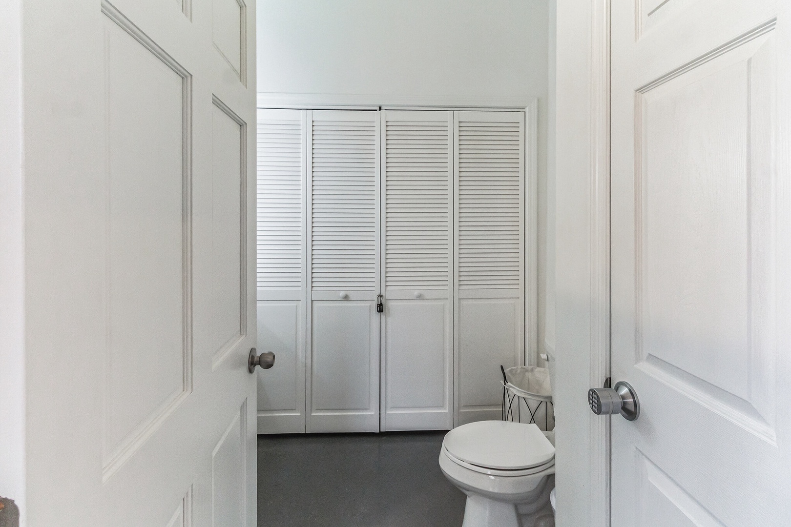Unit C2: The 1st floor full bathroom offers a single vanity & glass shower