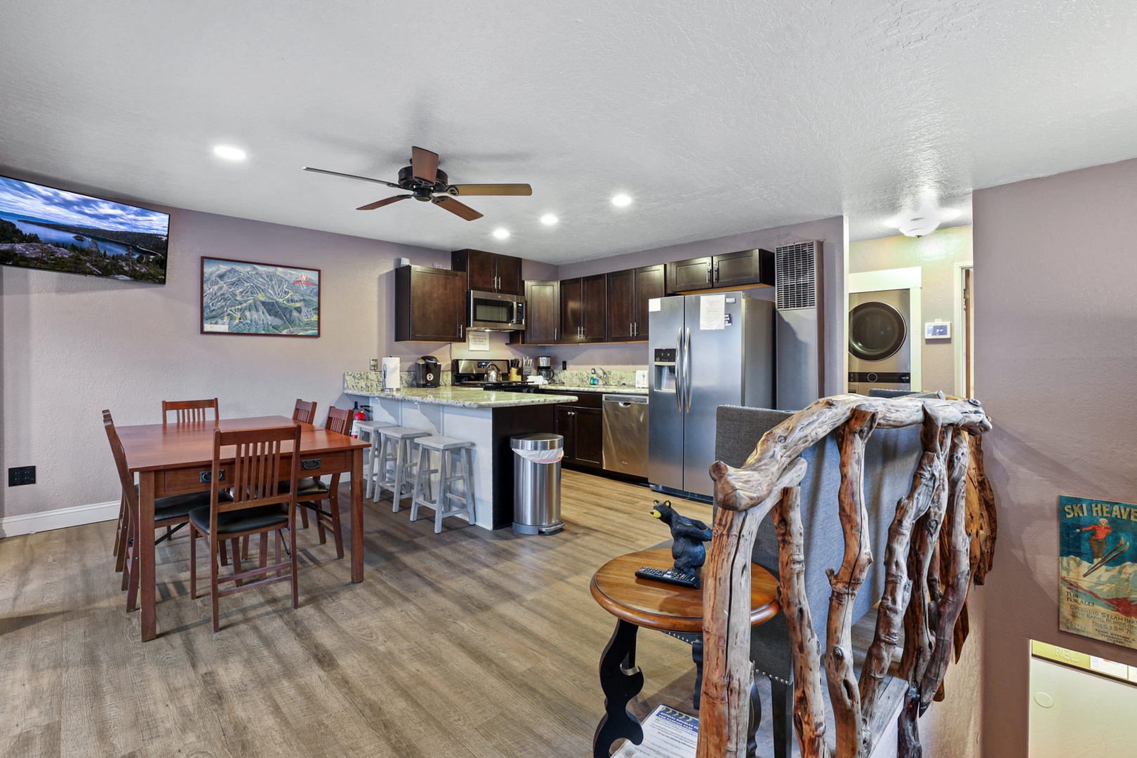 Kitchen, and dining area