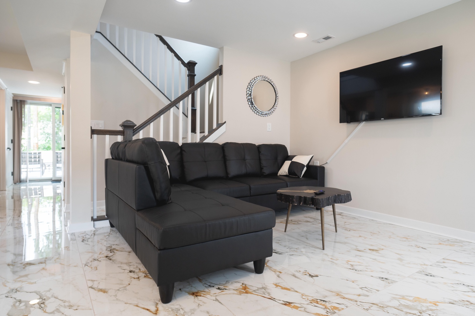 Comfortable seating in the living area