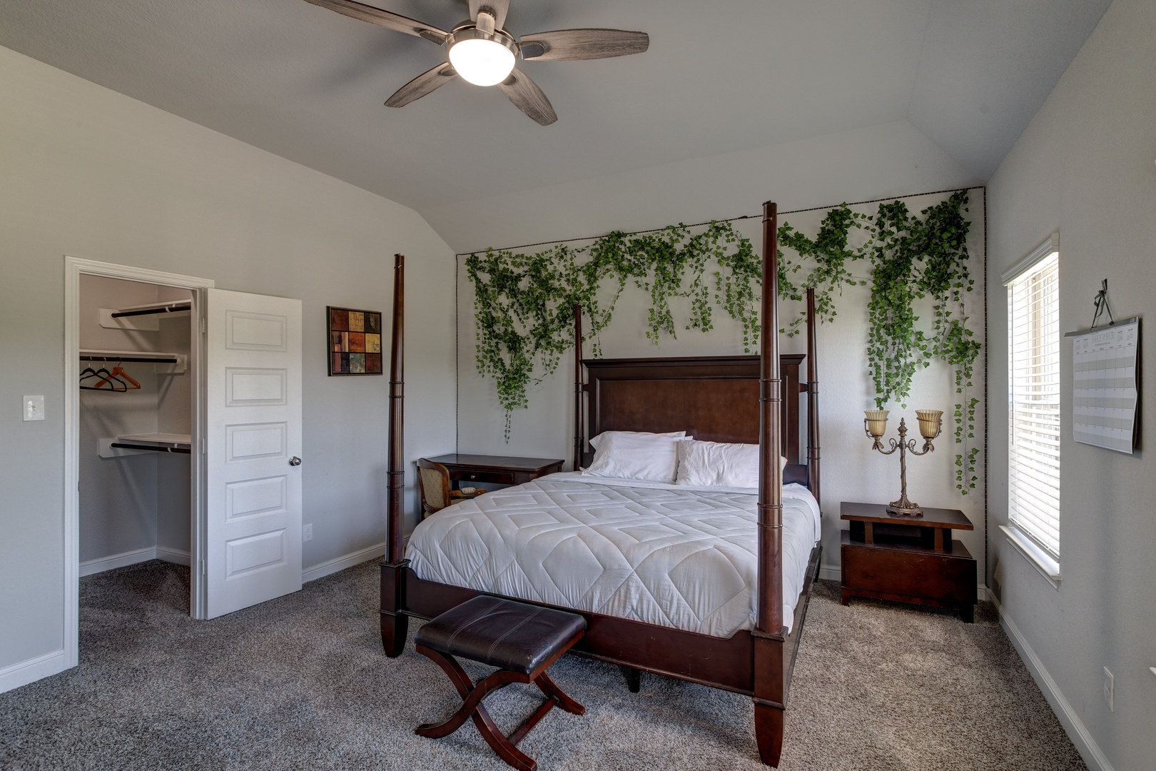 Bedroom 3 king bed, Smart TV, and shared ensuite