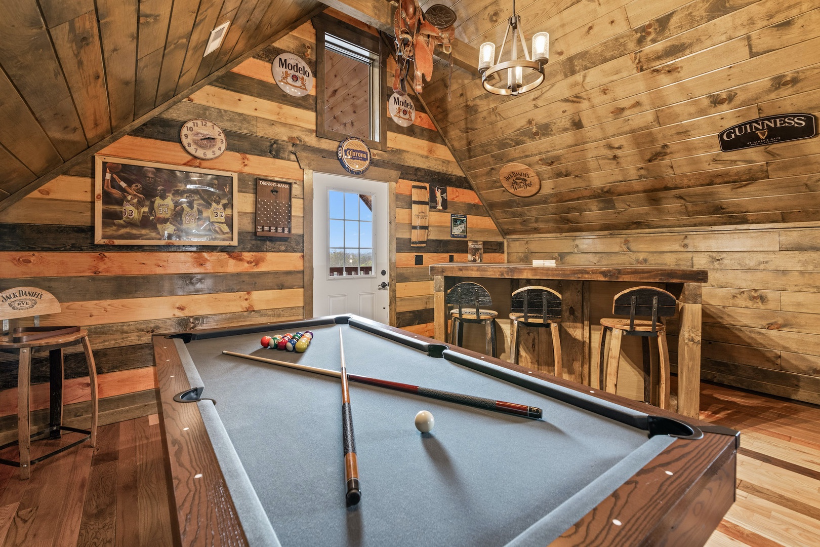 Rack 'em up and sink into fun in the game room