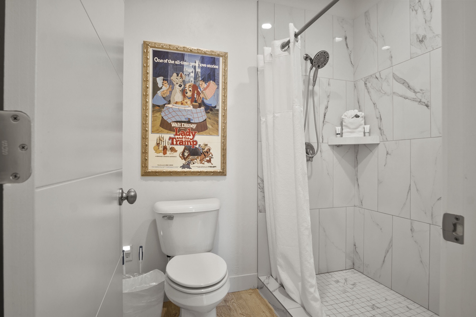 1st floor en suite with a spacious double vanity and walk-in shower