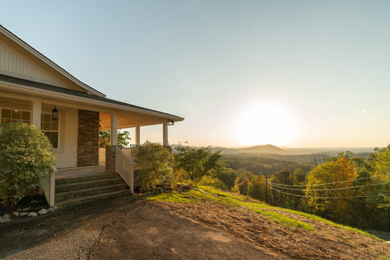 Lounge the day away on the porch with gorgeous views at every angle!