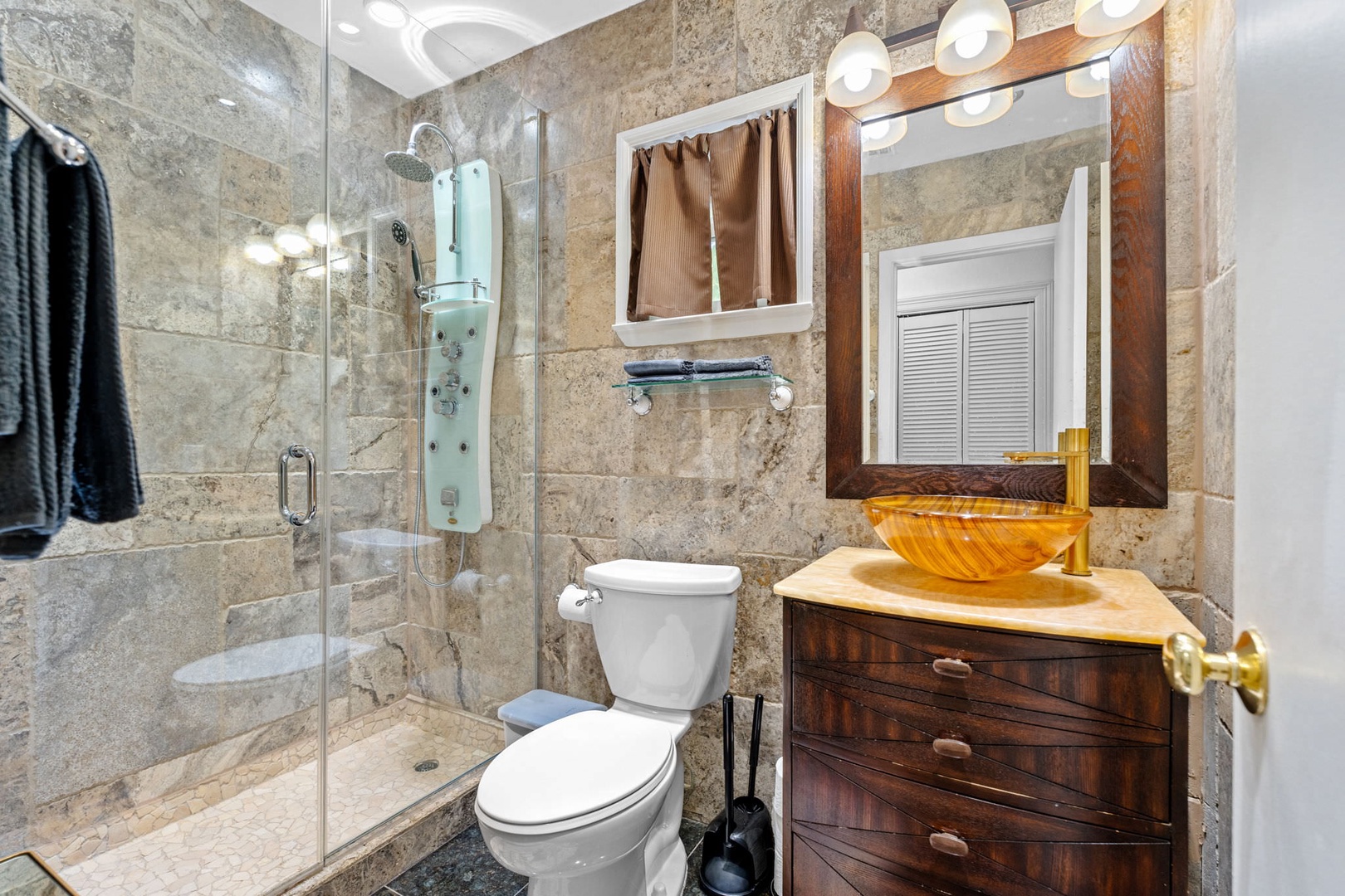 Bathroom with stand up shower (Unit B)