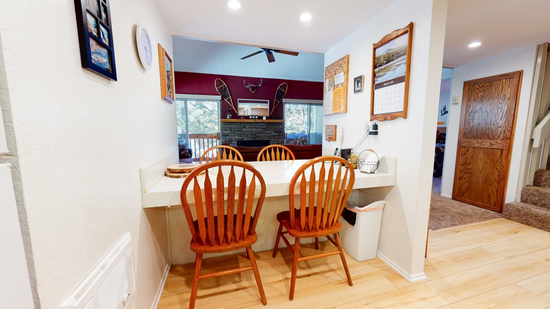 Small dining area by kitchen