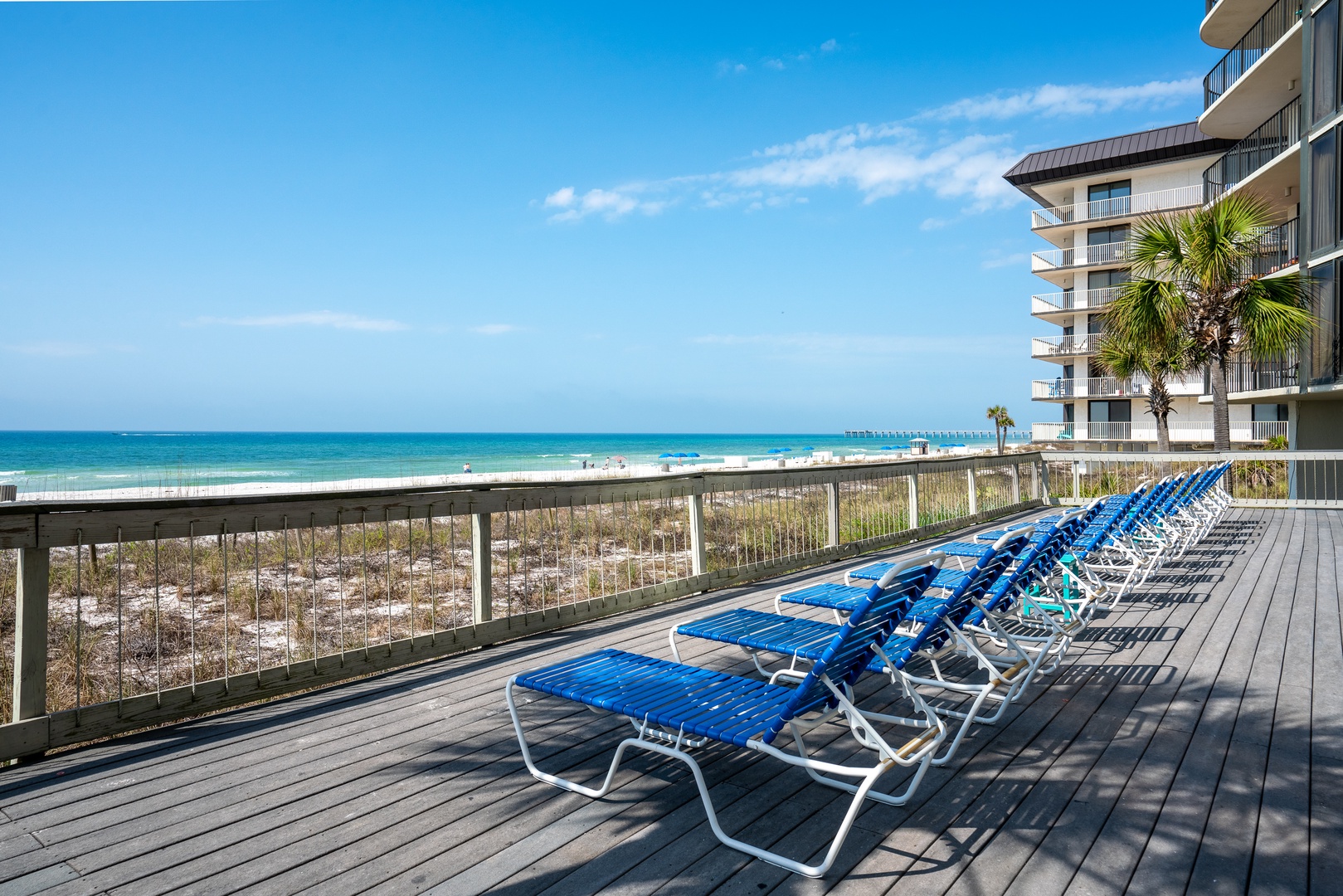 Lounge your days away with views of the Gulf