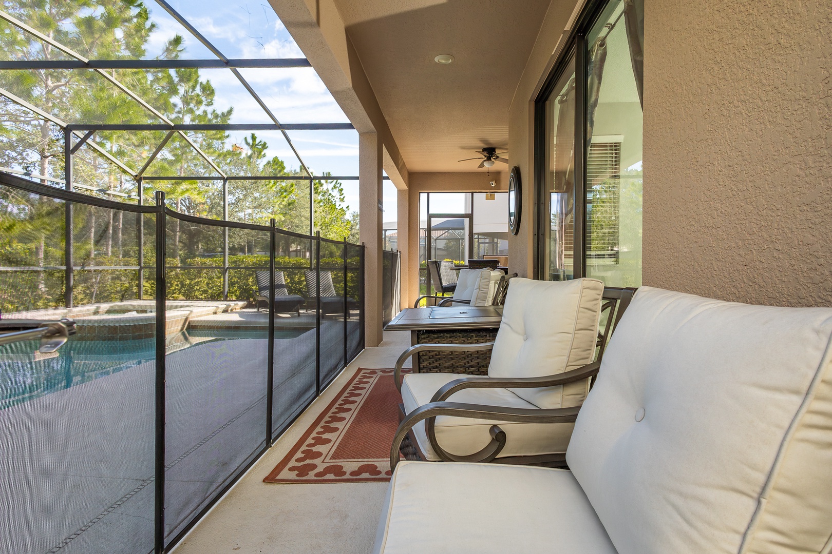 Make a splash in the private pool or lounge the day away under the lanai!