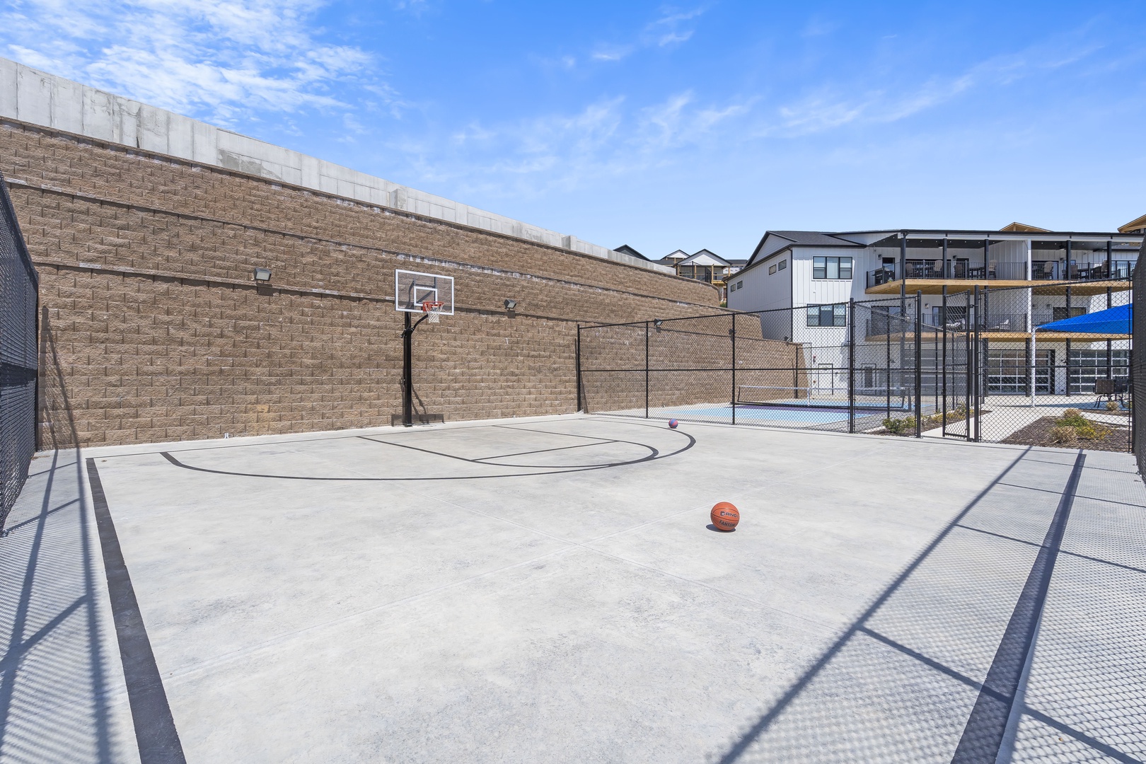 Community basketball court