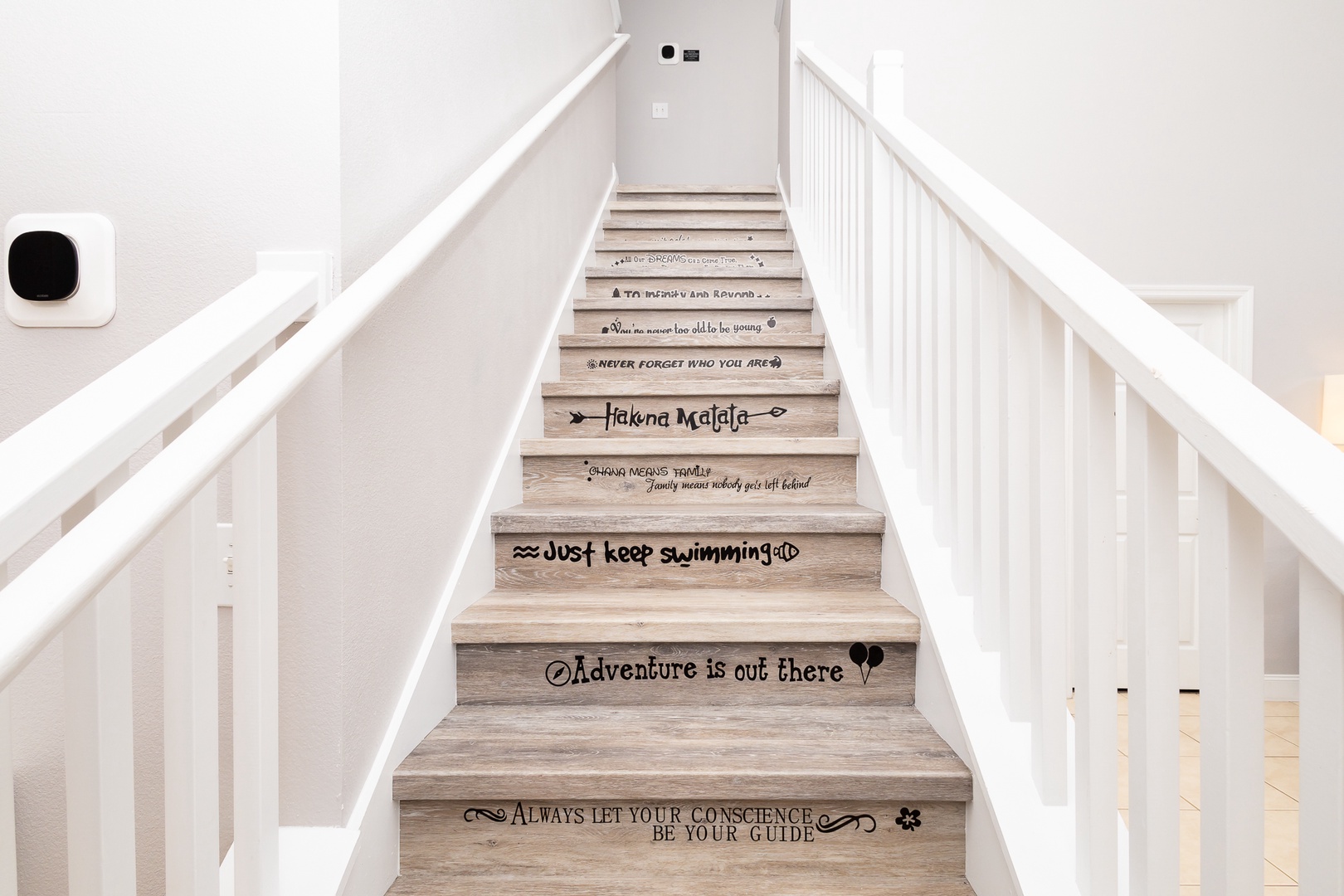 Let your conscience be your guide as you ascend the Insta-worthy stairs