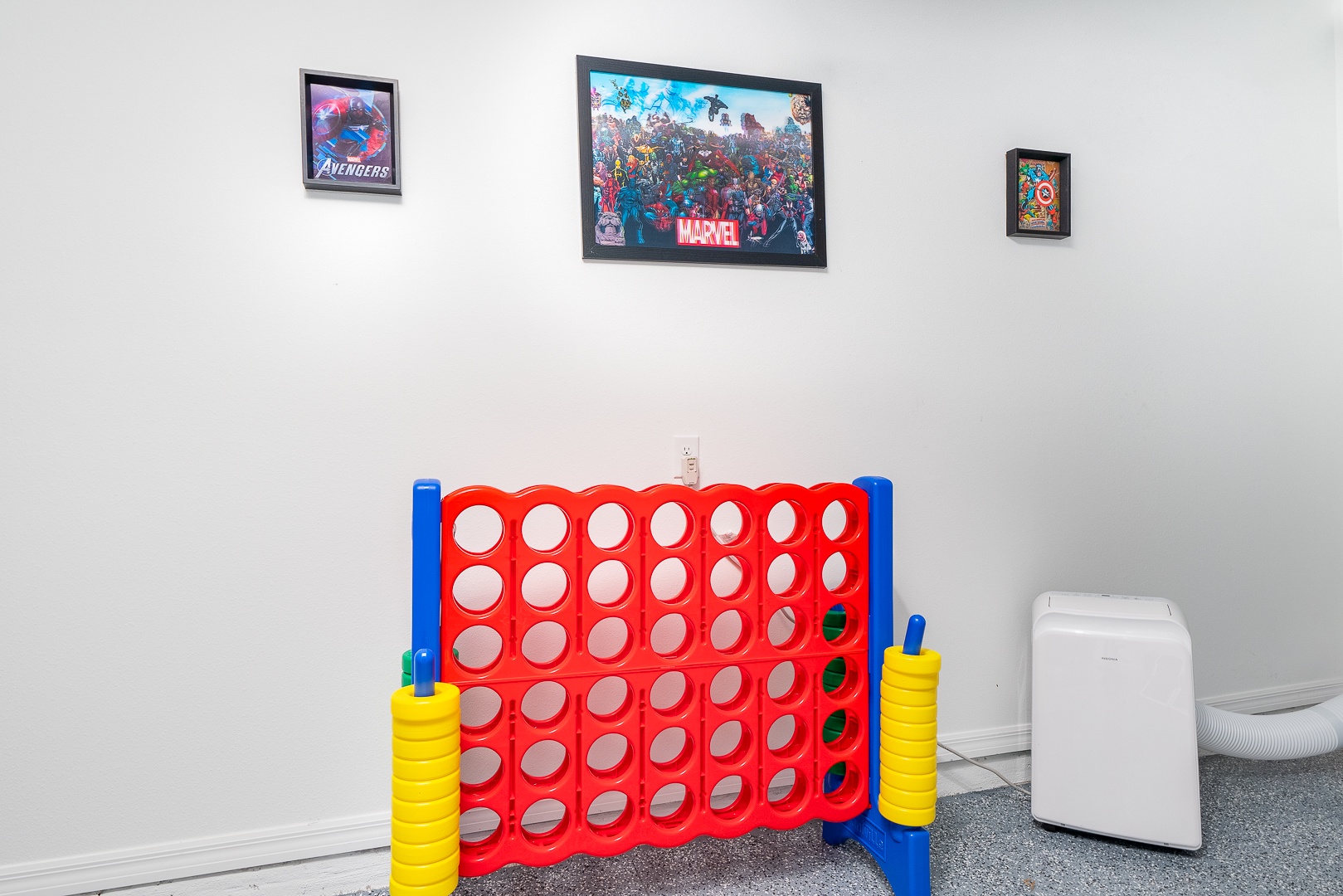 Head into the garage game room & unleash your competitive side