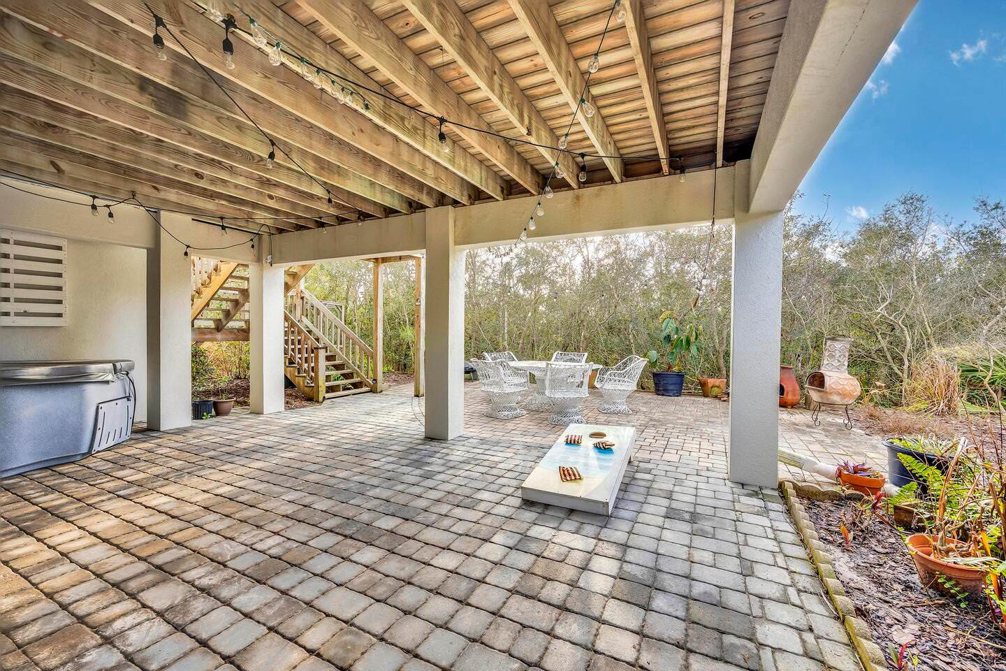 Spacious first floor patio
