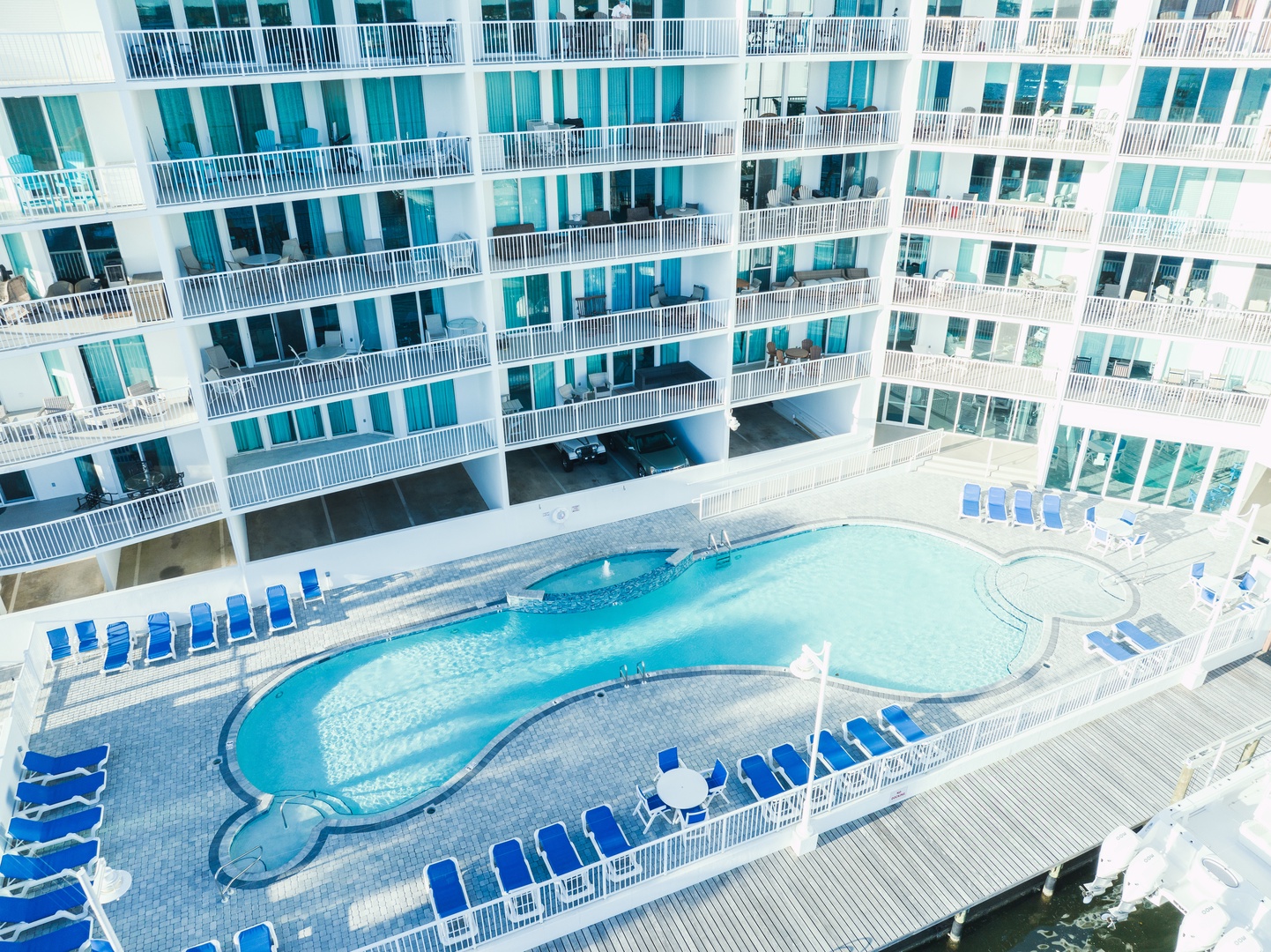 Cool down in the outdoor pool or lounge poolside