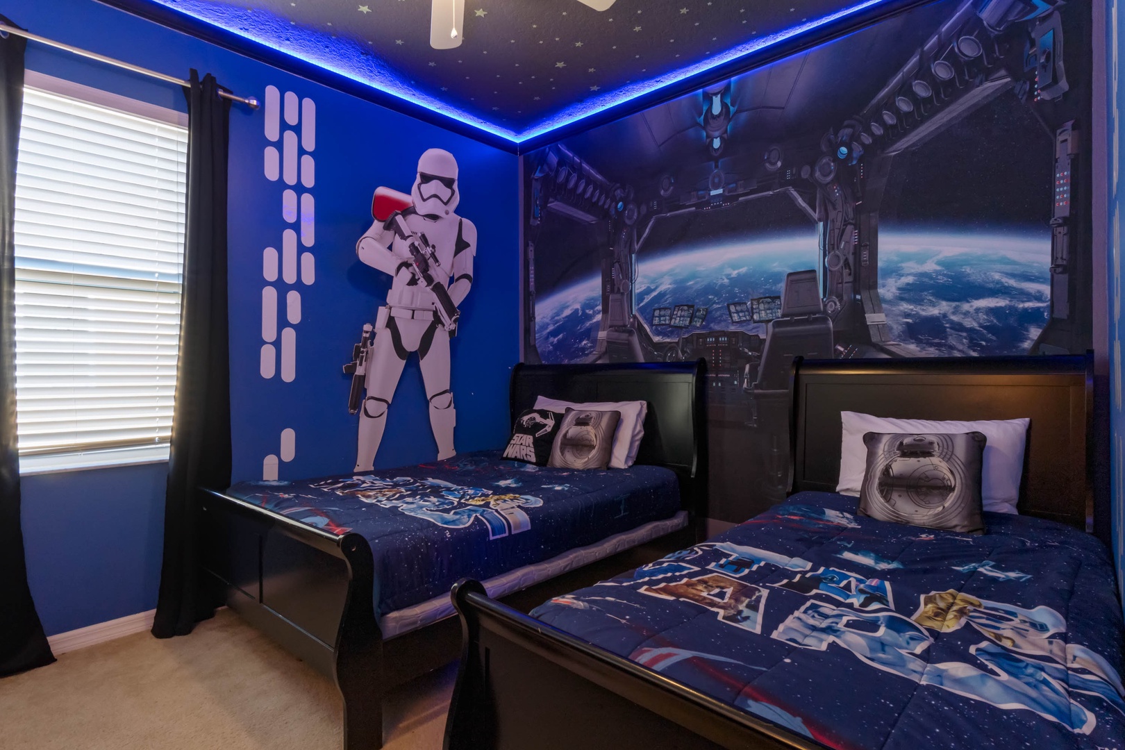 May the force be with you in the Star Wars themed room