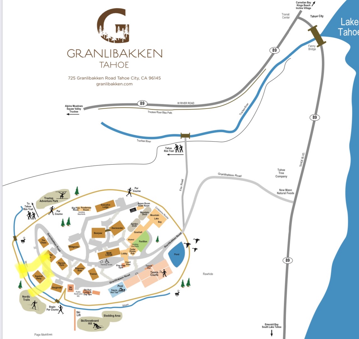 Granlibakken map