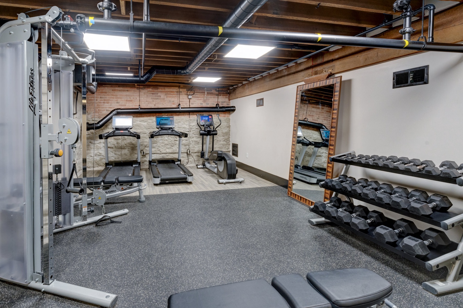 Break a sweat during your stay in The 1865's fitness room